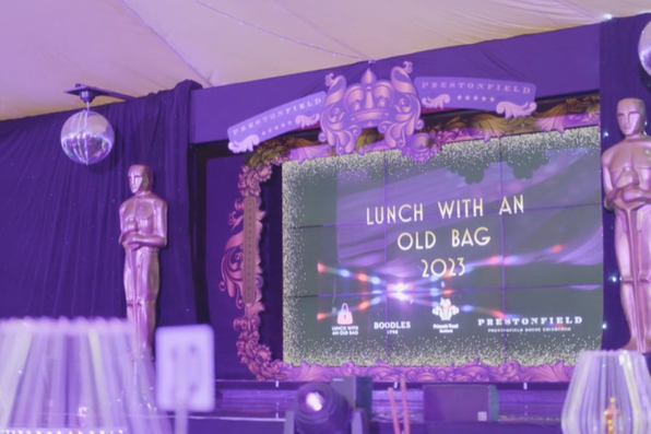 Oscars at Lunch with an Old Bag